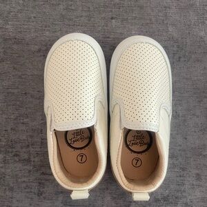 Little Love Bug Cream Moccasins for Kids